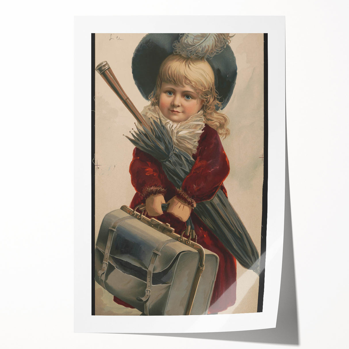Vintage Travel Posters - Classic Antique Travel Art Little Traveler
