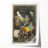 Vintage Travel Poster – Retro Fantasy Adventure Art Print