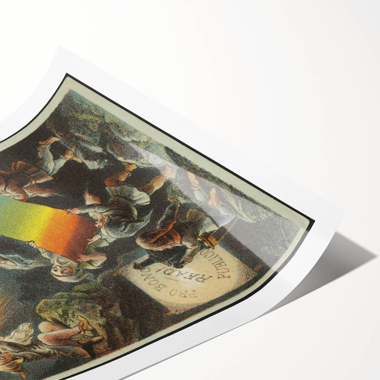 Vintage Travel Poster – Retro Fantasy Adventure Art Print