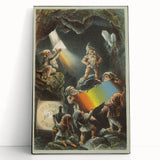 Vintage Travel Poster – Retro Fantasy Adventure Art Print