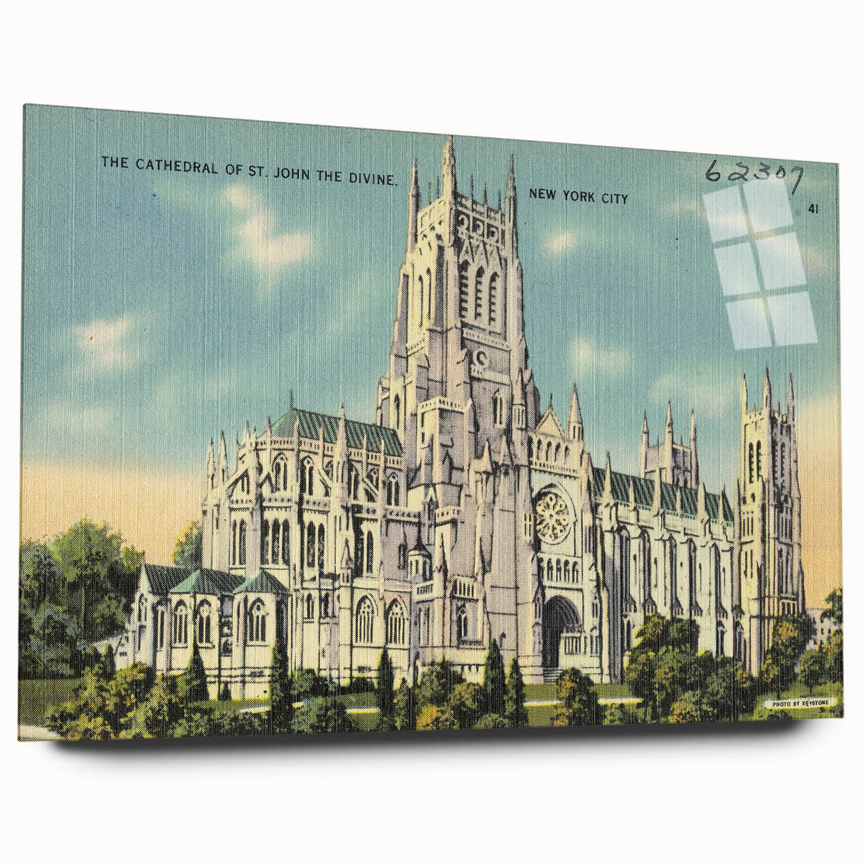 St. John Cathedral Poster – Vintage New York City Travel Art