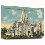 St. John Cathedral Poster – Vintage New York City Travel Art