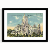 St. John Cathedral Poster – Vintage New York City Travel Art