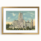 St. John Cathedral Poster – Vintage New York City Travel Art