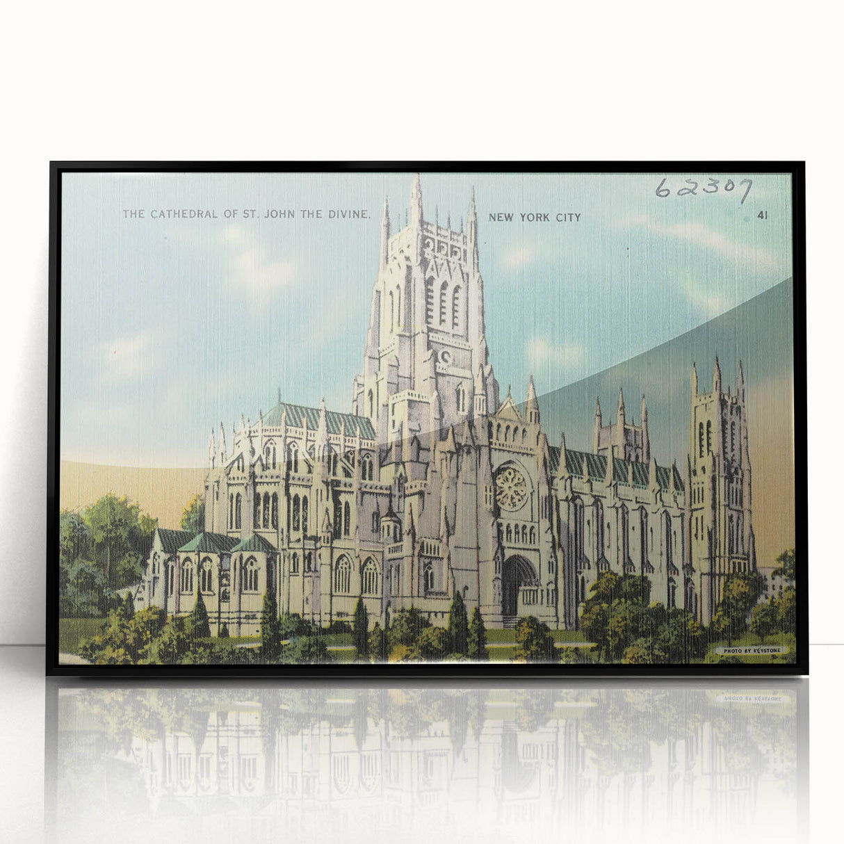 St. John Cathedral Poster – Vintage New York City Travel Art