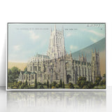 St. John Cathedral Poster – Vintage New York City Travel Art