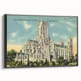 St. John Cathedral Poster – Vintage New York City Travel Art