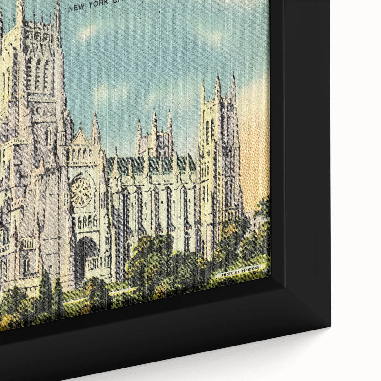 St. John Cathedral Poster – Vintage New York City Travel Art