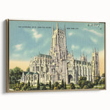 St. John Cathedral Poster – Vintage New York City Travel Art