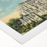 St. John Cathedral Poster – Vintage New York City Travel Art