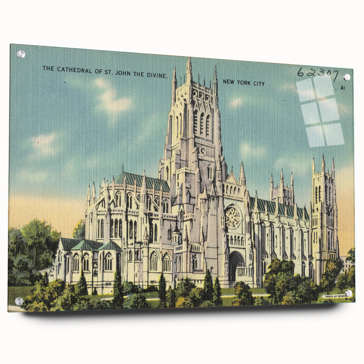 St. John Cathedral Poster – Vintage New York City Travel Art