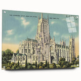 St. John Cathedral Poster – Vintage New York City Travel Art