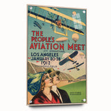 Vintage Aviation Poster – Retro Flight Meet Art Print