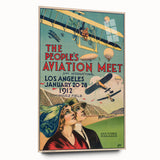 Vintage Aviation Poster – Retro Flight Meet Art Print