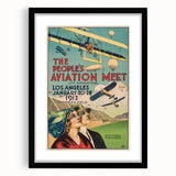 Vintage Aviation Poster – Retro Flight Meet Art Print