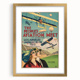 Vintage Aviation Poster – Retro Flight Meet Art Print