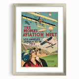 Vintage Aviation Poster – Retro Flight Meet Art Print