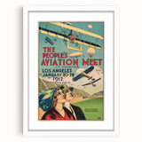 Vintage Aviation Poster – Retro Flight Meet Art Print