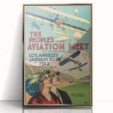 Vintage Aviation Poster – Retro Flight Meet Art Print