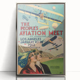 Vintage Aviation Poster – Retro Flight Meet Art Print