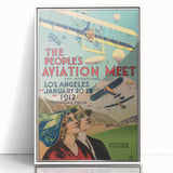 Vintage Aviation Poster – Retro Flight Meet Art Print