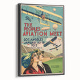Vintage Aviation Poster – Retro Flight Meet Art Print