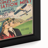 Vintage Aviation Poster – Retro Flight Meet Art Print
