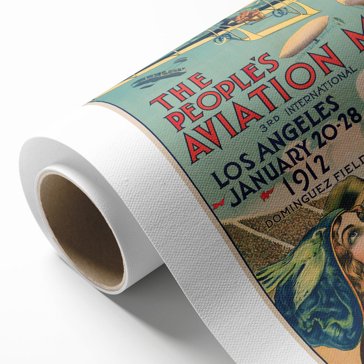 Vintage Aviation Poster – Retro Flight Meet Art Print