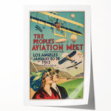 Vintage Aviation Poster – Retro Flight Meet Art Print
