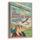 Vintage Aviation Poster – Retro Flight Meet Art Print