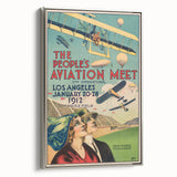 Vintage Aviation Poster – Retro Flight Meet Art Print