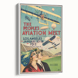 Vintage Aviation Poster – Retro Flight Meet Art Print