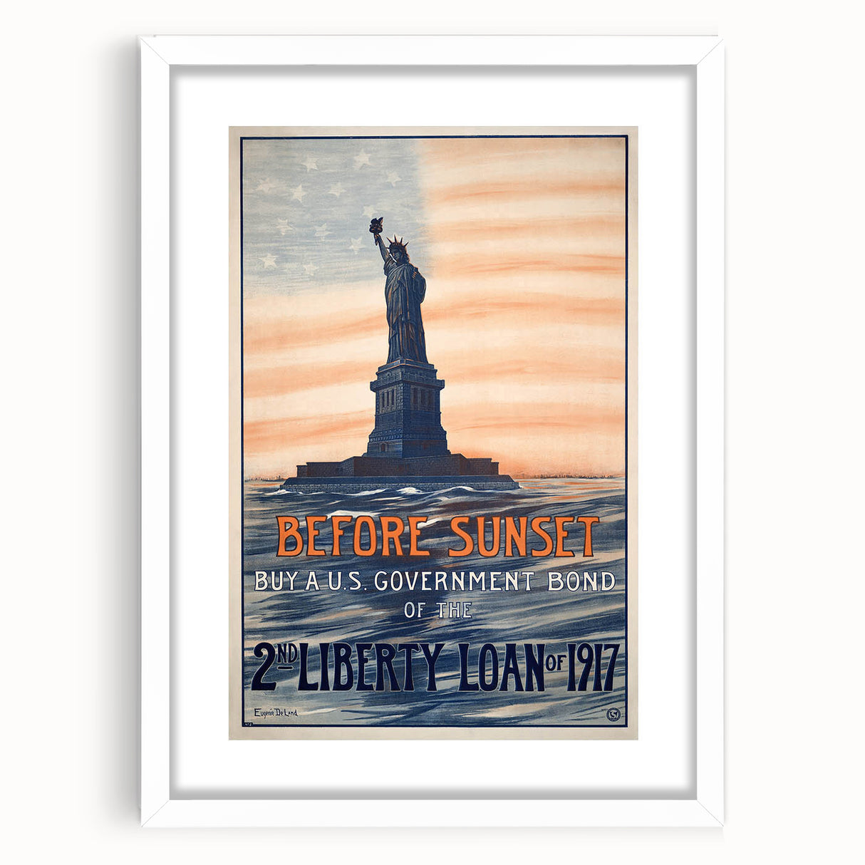 Statue of Liberty Vintage Poster – 2nd Liberty Loan Art Print