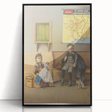 Vintage Railroad Poster – St. Louis & San Francisco R.R. Art