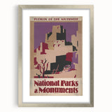 Pueblos of the Southwest Vintage Travel Poster – National Parks Art