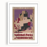Pueblos of the Southwest Vintage Travel Poster – National Parks Art