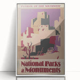 Pueblos of the Southwest Vintage Travel Poster – National Parks Art