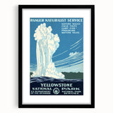Yellowstone National Park Vintage Poster – Geyser Travel Art Print
