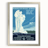Yellowstone National Park Vintage Poster – Geyser Travel Art Print