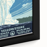 Yellowstone National Park Vintage Poster – Geyser Travel Art Print