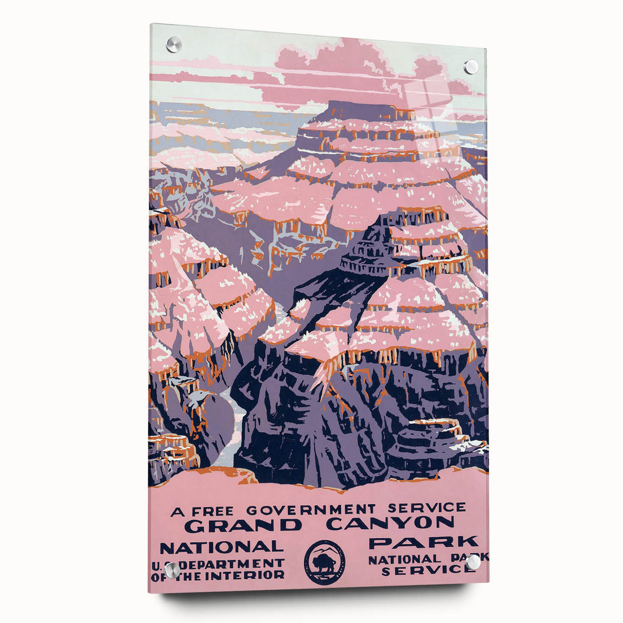 Grand Canyon Vintage Travel Poster - Classic Retro Wall Art