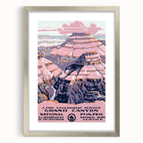 Grand Canyon Vintage Travel Poster - Classic Retro Wall Art
