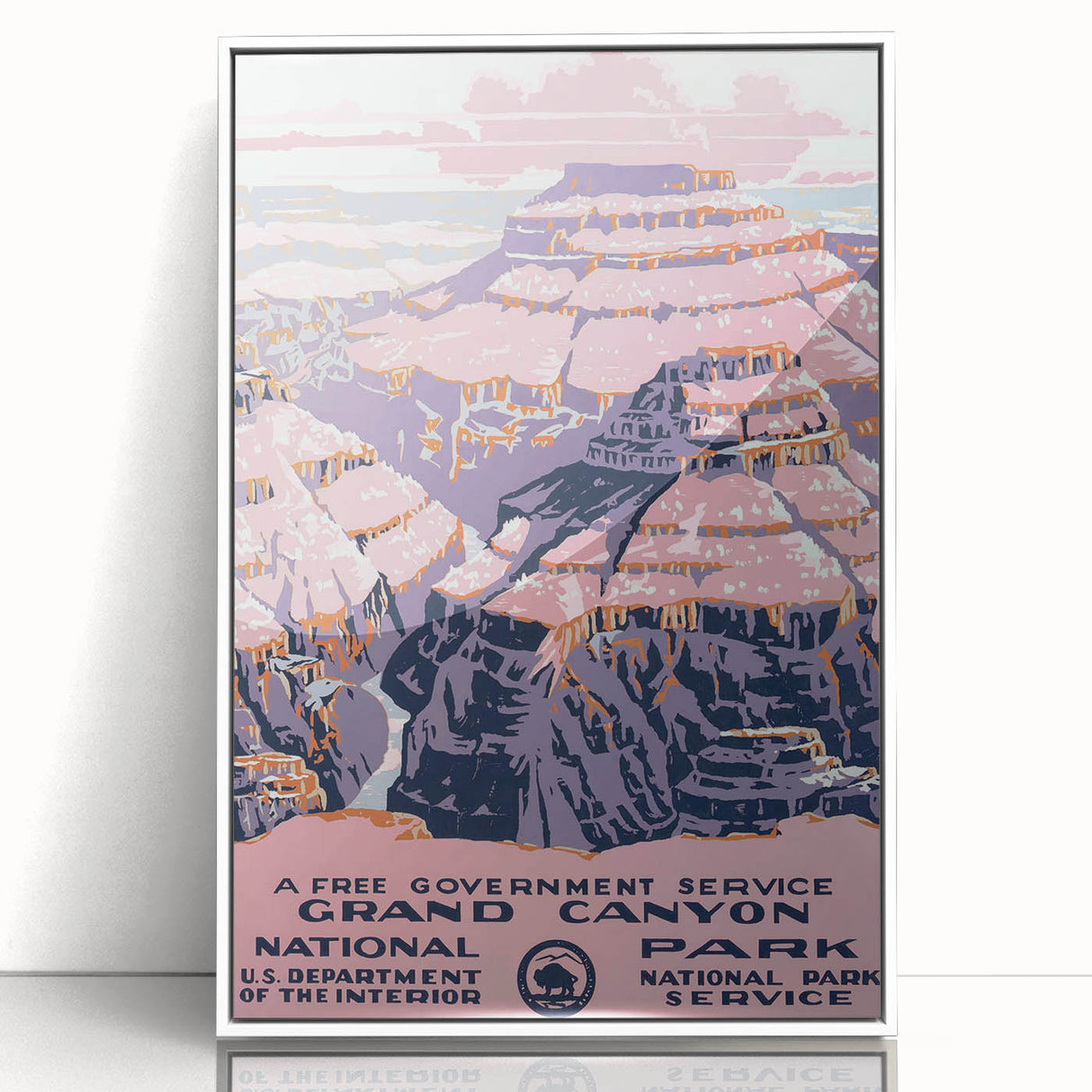 Grand Canyon Vintage Travel Poster - Classic Retro Wall Art