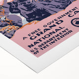 Grand Canyon Vintage Travel Poster - Classic Retro Wall Art