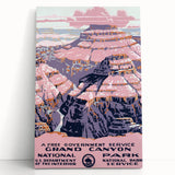 Grand Canyon Vintage Travel Poster - Classic Retro Wall Art