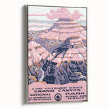 Grand Canyon Vintage Travel Poster - Classic Retro Wall Art