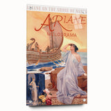 Ariane Vintage Travel Poster - Retro Nautical Opera Art