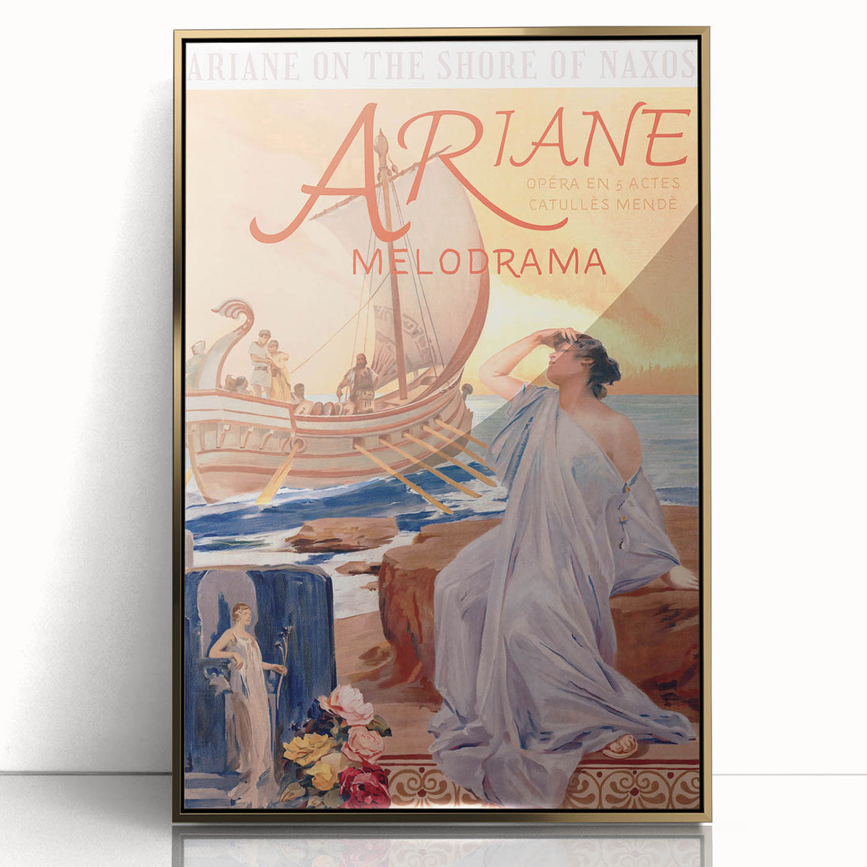 Ariane Vintage Travel Poster - Retro Nautical Opera Art