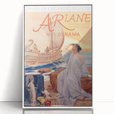 Ariane Vintage Travel Poster - Retro Nautical Opera Art