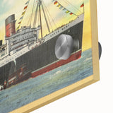 S.S. Queen Mary Poster – Vintage Ocean Liner Travel Art